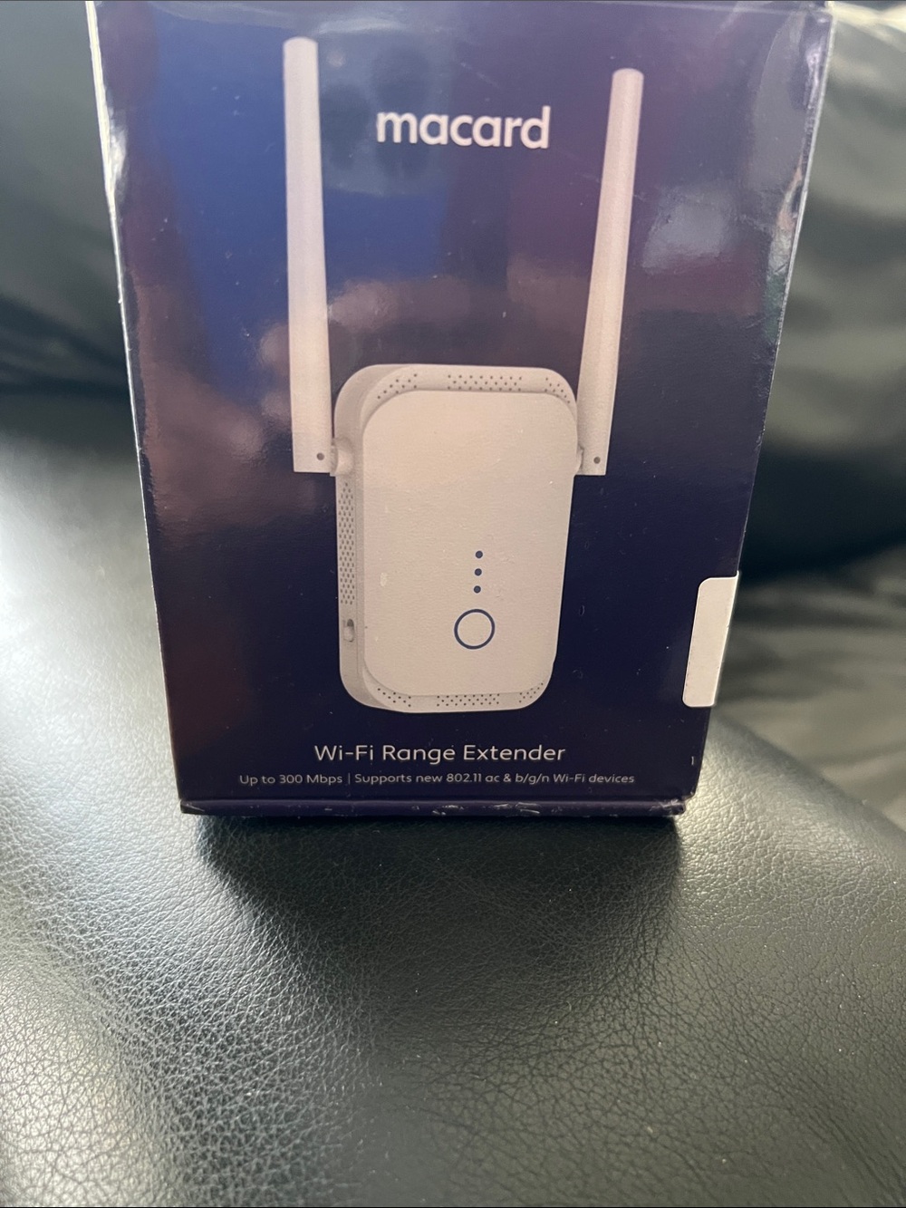 Macard White Wi‑Fi Range Extender with Dual Antennas